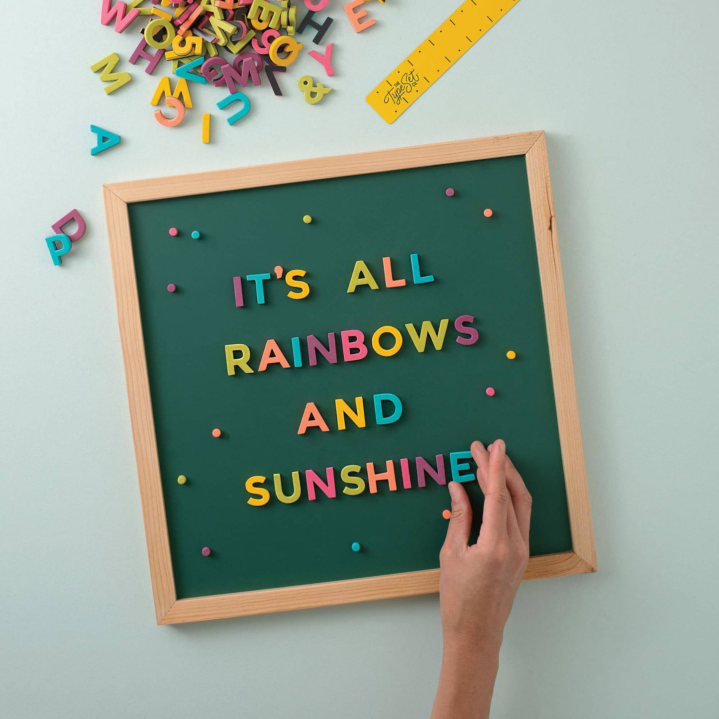 Rainbow Pop Magnetic Letters