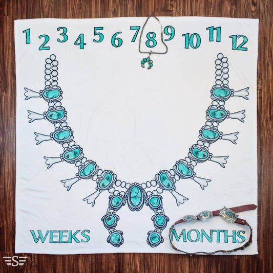 Squash Blossom Milestone Blanket