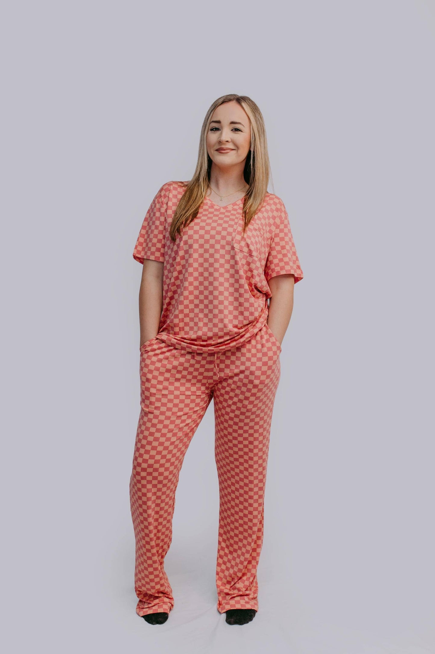 Checkered Pajamas Set