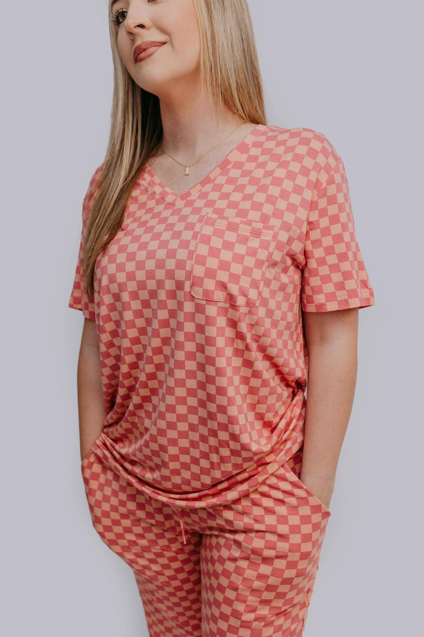 Checkered Pajamas Set