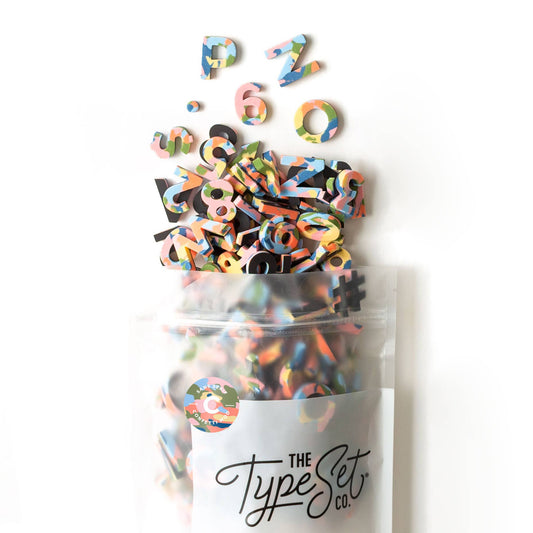 Confetti Mod Magnetic Letters